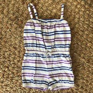 Baby Gap 3T Romper One piece White Stripes